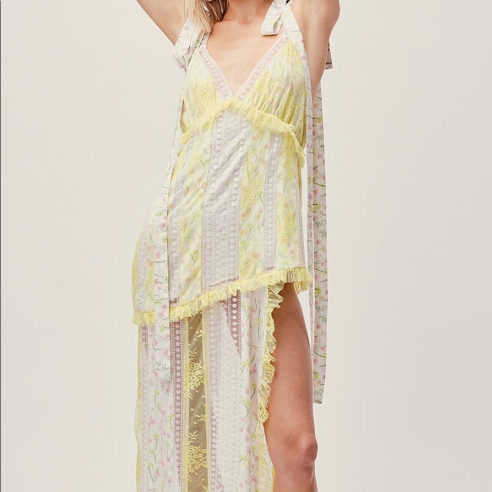 For Love and Lemons Dress with Tie Straps